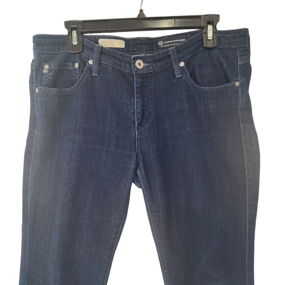 Adriano Goldschmeid Women's Stevie Slim Straight Jeans Blue Size 34x28 size 10 - Picture 4 of 8